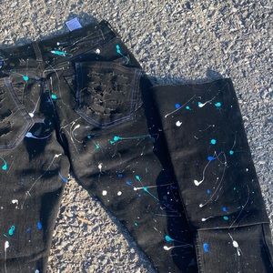 I make custom stack jeans any colors you want and words & numbers